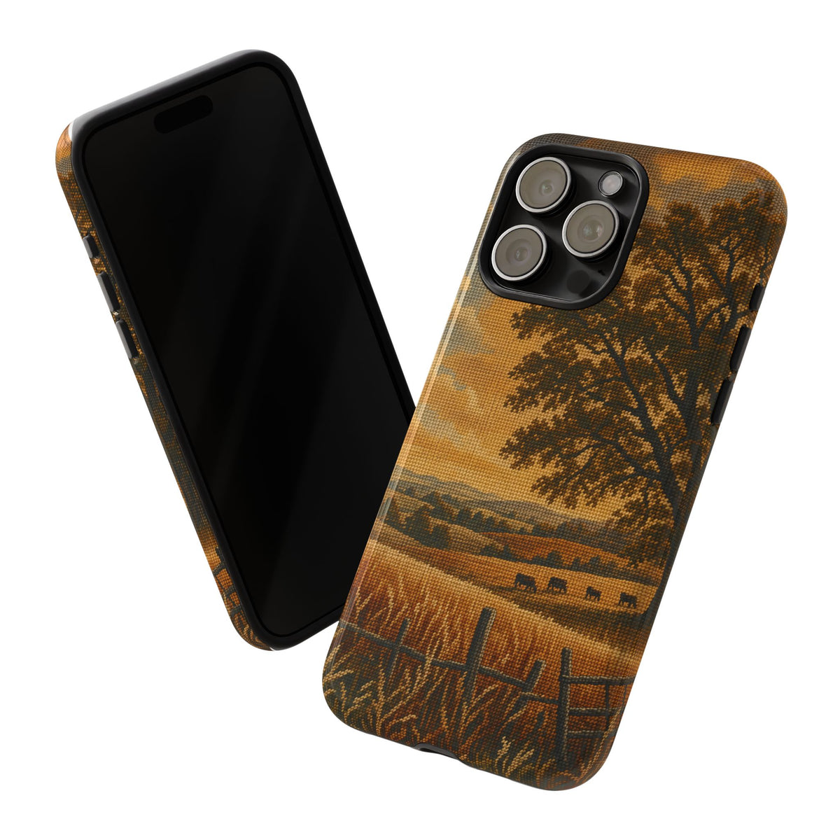 iPhone Case – Long Season Needlepoint | Tough Dual-Layer Case, iPhone 11–17
