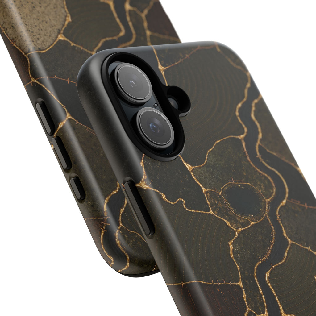 iPhone Case – Mended Ground Kintsugi | Tough Dual-Layer Case, iPhone 11–17