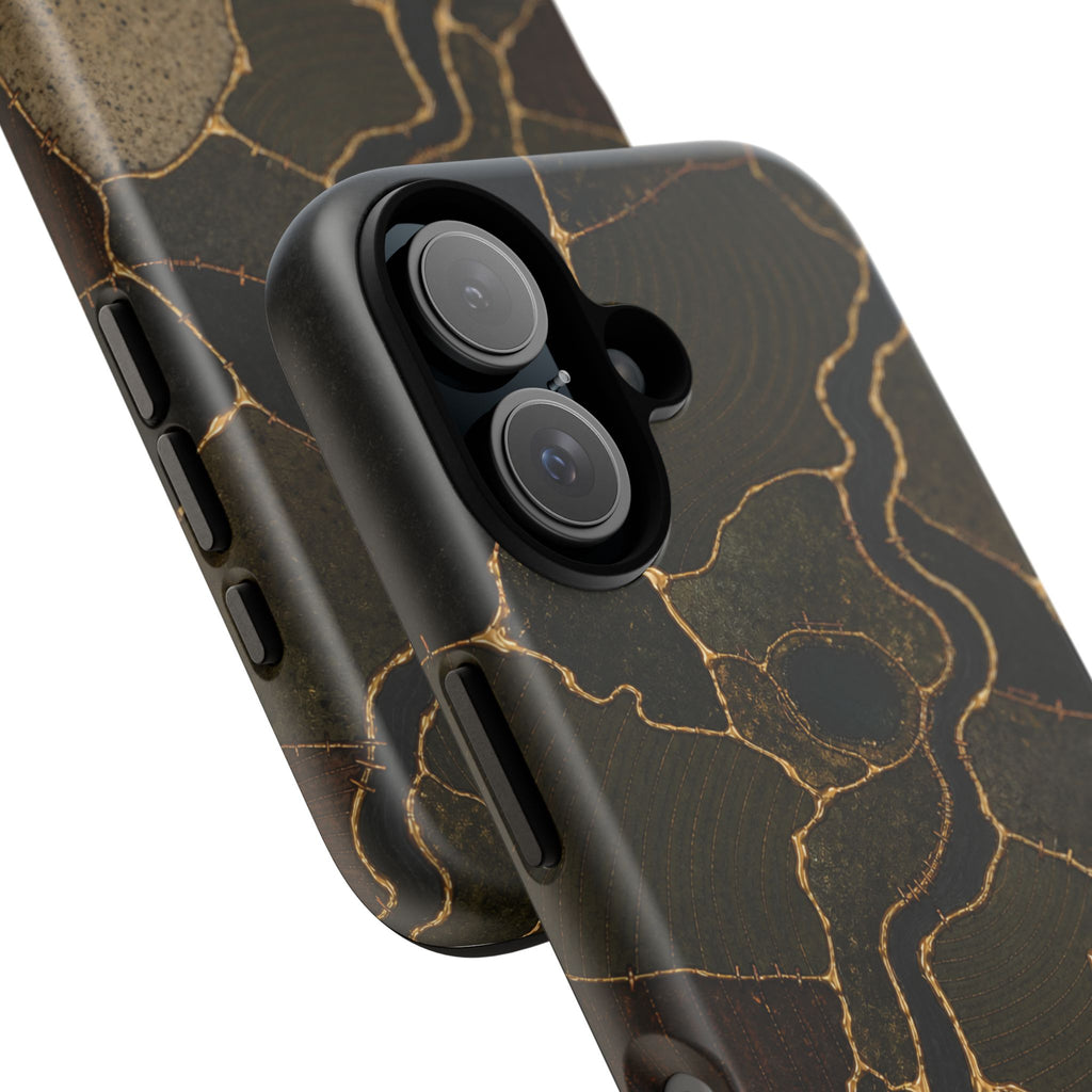 iPhone Case – Mended Ground Kintsugi | Tough Dual-Layer Case, iPhone 11–17