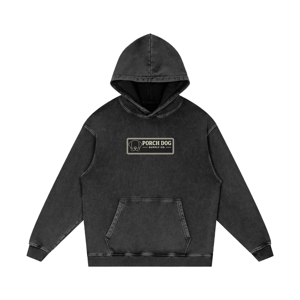 Porch Dogs Snow-Washed Hoodie — Porch Dog Supply Co.