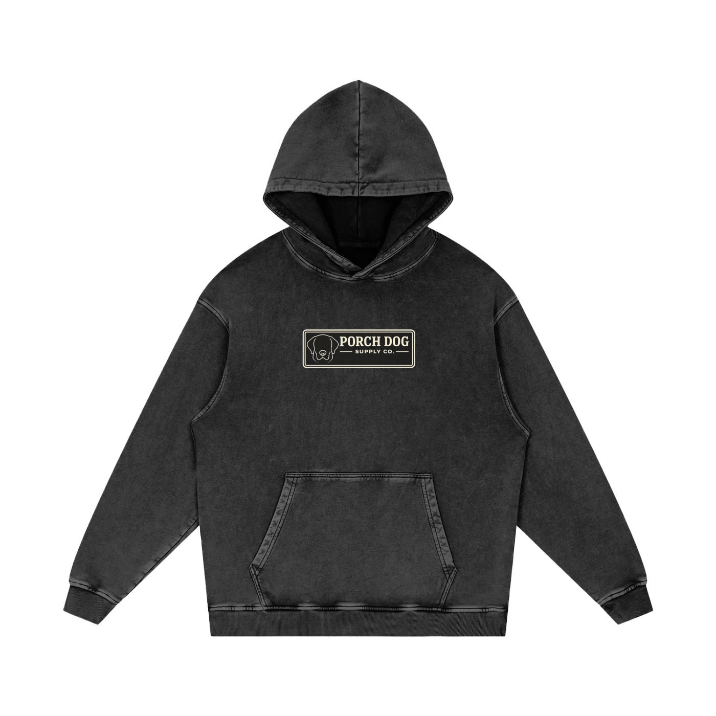 Porch Dogs Snow-Washed Hoodie — Porch Dog Supply Co.