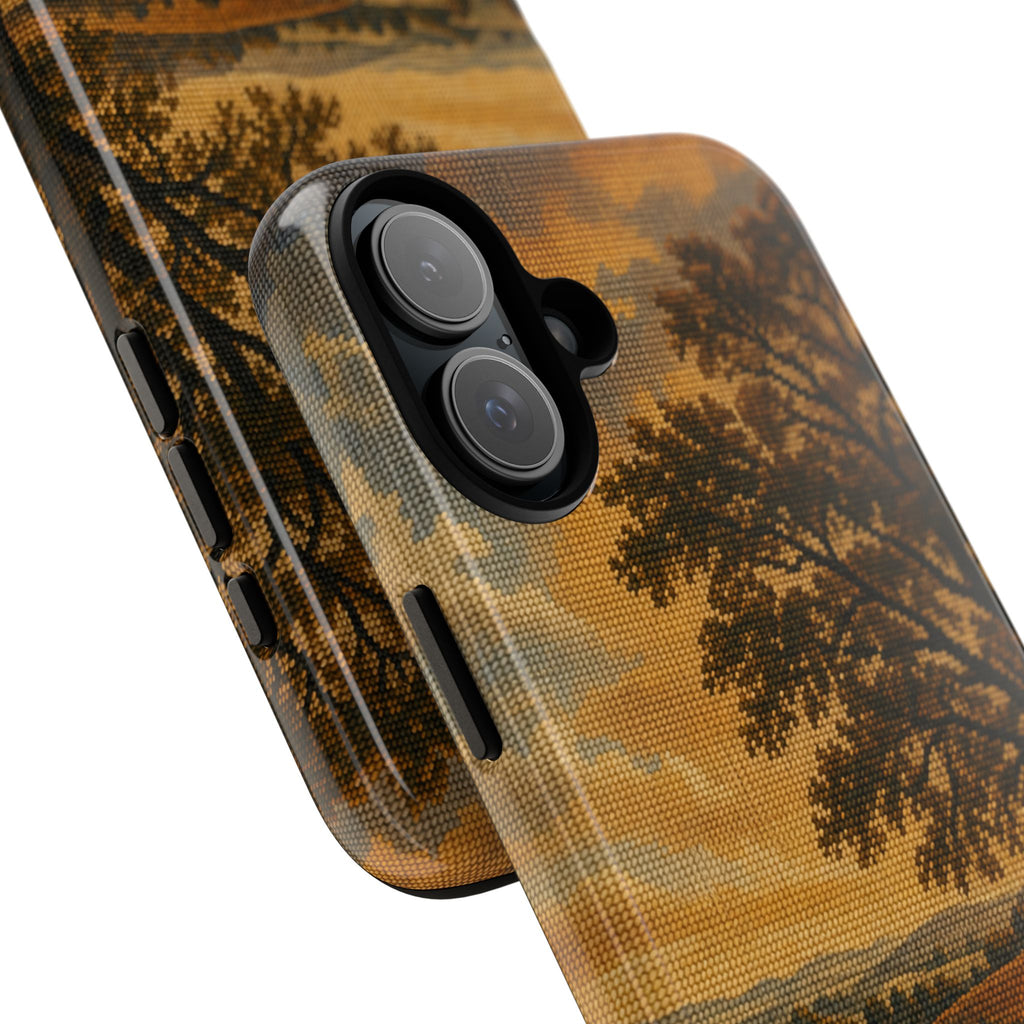 iPhone Case – Long Season Needlepoint | Tough Dual-Layer Case, iPhone 11–17