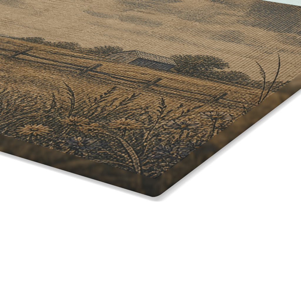 Glass Cutting Board – Linen Field & Barn | Tempered Glass Charcuterie & Serving Board