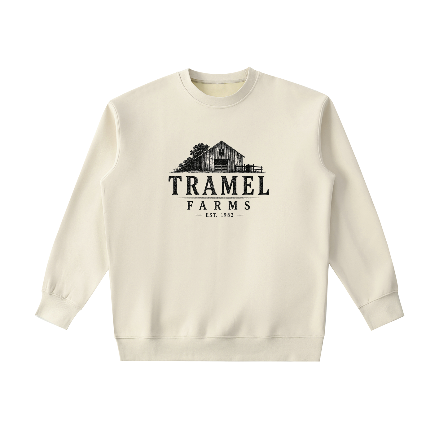 Tramel Farms Barn Crewneck — Heavyweight