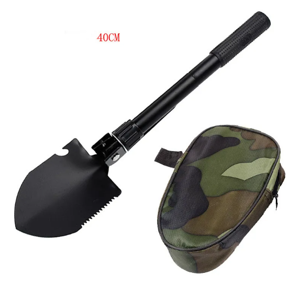 The Folding Camp Shovel — Stainless